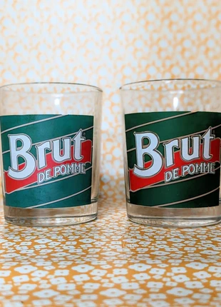Lot de deux verres vintage du soda Brut de Pomme 🍎, marke: Vintage, zustand: Sehr gut, 5,00 €, 5,95 € beinhaltet Vinted-Käuferschutz Pro