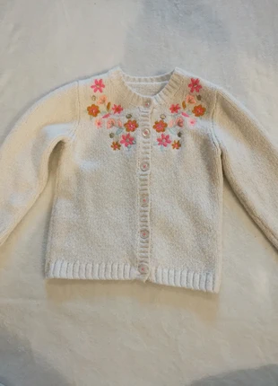 🌸 Girls Cream Floral Knit Cardigan – Age 3–4 Years, brand: Matalan, condition: Very good, size: 3 years / 98 cm, €3.00, €3.85 includes Buyer Protection