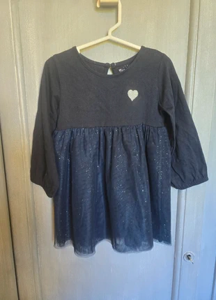 Robe bleue paillettes., merk: Mes Petits Cailloux, staat: Heel goed, maat: 18-24 maanden / 86 cm, € 5,00, € 5,95 inclusief Kopersbescherming