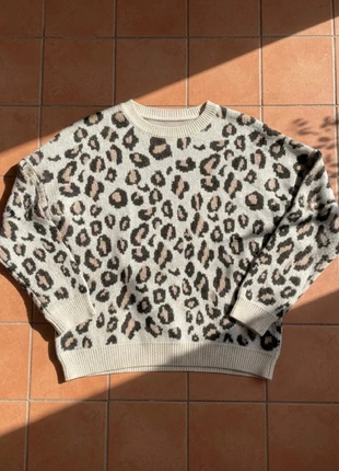 Pull léopard oversize taille S, imprimé animalier tendance chic, marca: Ysera, estado: Muito bom, tamanho: S / 36 / 8, €44.99, €47.94 inclui Proteção do Comprador Pro