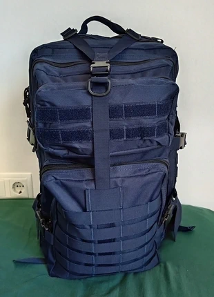 Mochila táctica azul marino 45L resistente e impermeable para camping o aventura, état: Très bon état, 34,79 €, 37,23 € Protection acheteurs incluse