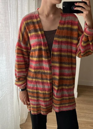 Colorful Striped Zara Cardigan – Cozy Oversized Fit, marca: Zara, estado: Muito bom, tamanho: M / 38 / 10, €20.00, €21.70 inclui Proteção do Comprador