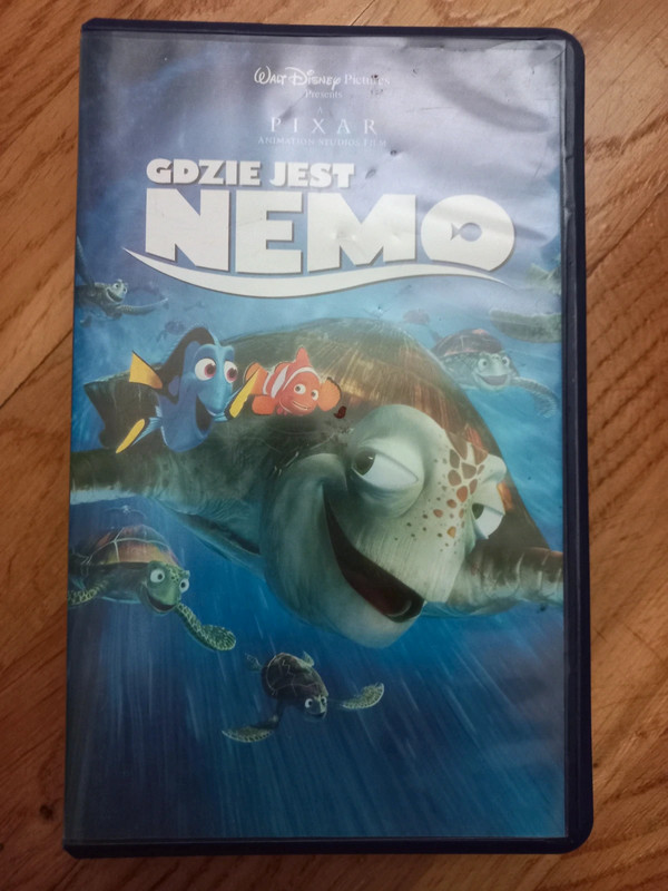 Kaseta video vhs gdzie jest nemo 1