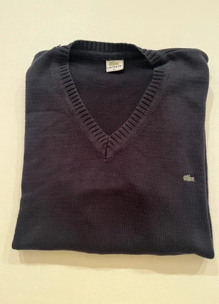 Pull Lacoste col V noir homme XL – 100% coton classique, marque: Lacoste, état: Très bon état, taille: XL, 18,00 €, 19,60 € Protection acheteurs (Pro) incluse
