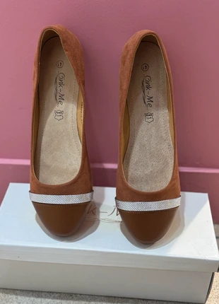 Ballerines femme camel 41 semelle cuir, marque: Cink-Me, état: Très bon état, taille: 41, 10,00 €, 11,20 € Protection acheteurs (Pro) incluse