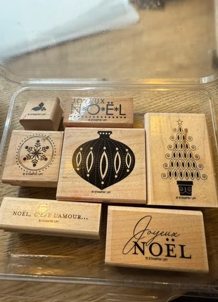 lot tampons bois stampin’ up noël scrap, marque: Stampin' Up!, état: Très bon état, 5,00 €, 5,95 € Protection acheteurs incluse