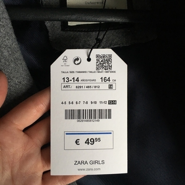 Manteau gris Zara 3