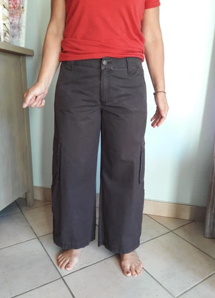pantalon large avec poche marron Esprit taille.40, marque: Esprit, état: Très bon état, taille: L / 40 / 12, 5,00 €, 5,95 € Protection acheteurs incluse