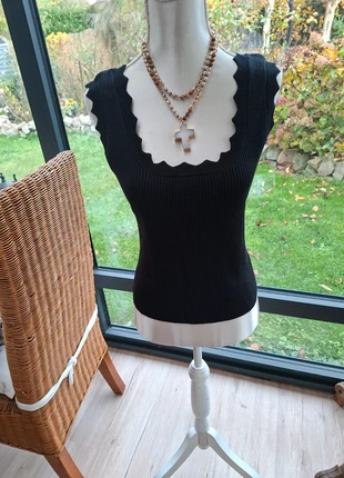 Débardeur pull noir col original taille s jamais porté, marque: Boheme, état: Neuf sans étiquette, taille: S / 36 / 8, 3,50 €, 4,38 € Protection acheteurs incluse