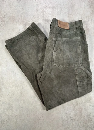 Pantalon Vintage En Velours Côtelé / Corduroy denver hayes gris vert, coupe droite, taille 34X30, brand: Vintage Dressing, condition: Very good, size: W34, €15.00, €16.45 includes Buyer Protection Pro