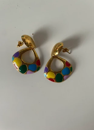 kleurrijke oorbellen, marque: Vintage, état: Neuf sans étiquette, 5,00 €, 5,95 € Protection acheteurs incluse