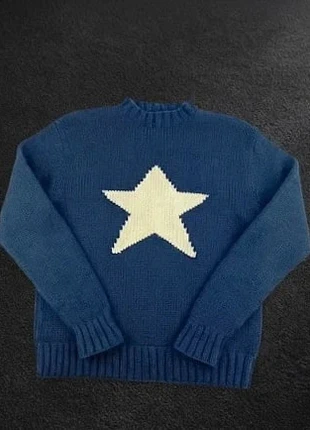 Pull bleu marine étoile blanche homme - Taille M, marque: Vintage Dressing, état: Très bon état, taille: M, 57,00 €, 60,55 € Protection acheteurs incluse