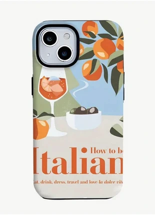 Coque iPhone 15 / 15 Pro / 15 Pro Max – How to be Italian 🍊, marque: Apple, état: Neuf avec étiquette, 18,50 €, 20,13 € Protection acheteurs incluse