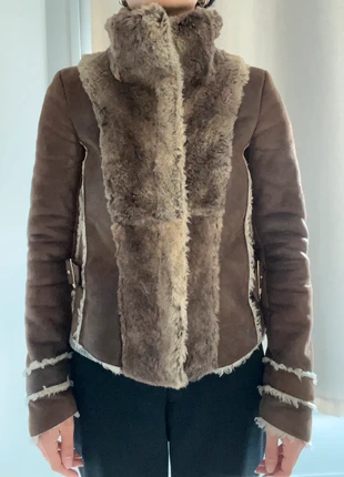 Montone corto vintage marrone, brand: Vintage Dressing, condition: Very good, size: XS / 34 / 6, €45.00, €47.95 includes Buyer Protection