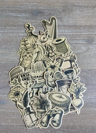 Vintage stickers 25st, condizioni: Nuovo senza cartellino, €1.25, €2.01 include la Protezione acquisti