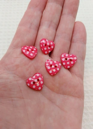 Bouton de couture cœur rose - 5pcs A0332, marca: Mercerie Syllikan, estado: Muy bueno, 1,75 €, 2,54 € Protección al comprador Pro incluida