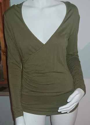 Wrap top V neck, merk: Zanzea, staat: Nieuw zonder prijskaartje, maat: M / 38 / 10, € 1,00, € 1,75 inclusief Kopersbescherming