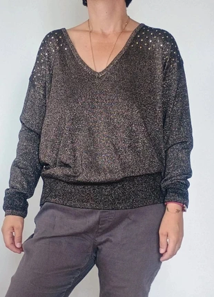 Pull large dos-nu pailleté M, marque: Mosquitos, état: Très bon état, taille: M / 38 / 10, 4,30 €, 5,22 € Protection acheteurs incluse