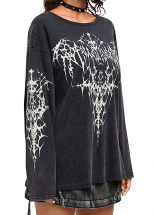 Pull sweat gris style gotique, marque: Aesthetic, état: Neuf sans étiquette, taille: S / 36 / 8, 23,00 €, 24,85 € Protection acheteurs incluse