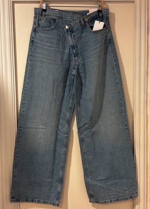 The Crossed Waist Wide Leg Denim - Jeans - Zara (44), marque: Zara, état: Neuf avec étiquette, taille: XXL / 44 / 16, 45,00 €, 47,95 € Protection acheteurs incluse