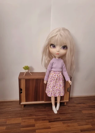Jupe mi longue à fleurs rose blanc jaune Pullip, marca: Pullip, estado: Muy bueno, tamaño: Talla única, 7,00 €, 8,05 € Protección al comprador Pro incluida
