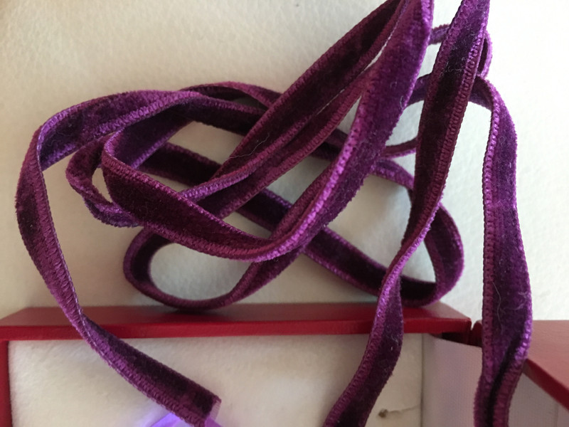 Purple Velvet Ribbon By The Yard