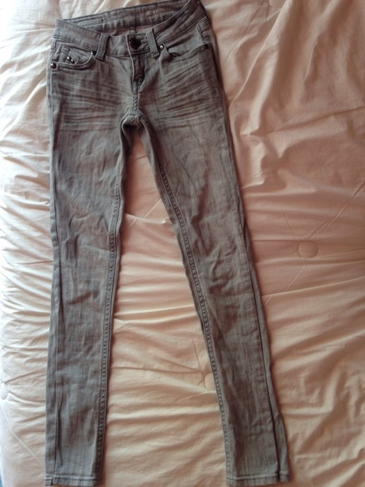Jeans gris taille basse 3
