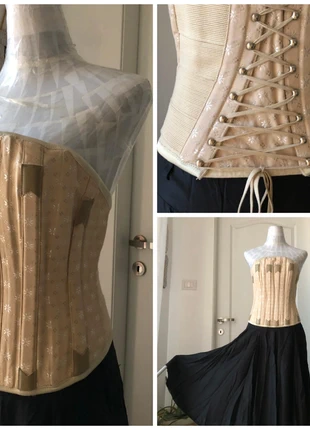 Corpetto vintage lolita goth y2k cottagecore barocco steccato antico pelle lacci stringhe, marque: Vintage, état: Très bon état, taille: Taille unique, 38,00 €, 40,60 € Protection acheteurs incluse