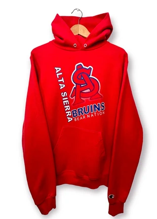 Sweat à capuche Champion rouge Bruins, brand: Champion, condition: Very good, size: S, €20.00, €21.70 includes Buyer Protection