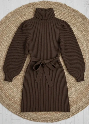 Robe pull côtelée marron chocolat, marca: meiya, estado: Muito bom, tamanho: S / 36 / 8, €46.90, €49.95 inclui Proteção do Comprador