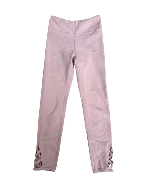 free people movement leggings yoga athletic pants light pink stappy ankles XS 1