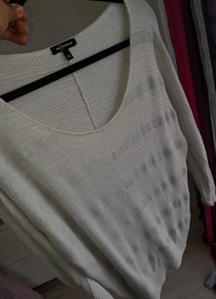Pull léger maille blanc et argenté, marque: Mosquitos, état: Très bon état, taille: XL / 42 / 14, 2,00 €, 2,80 € Protection acheteurs incluse