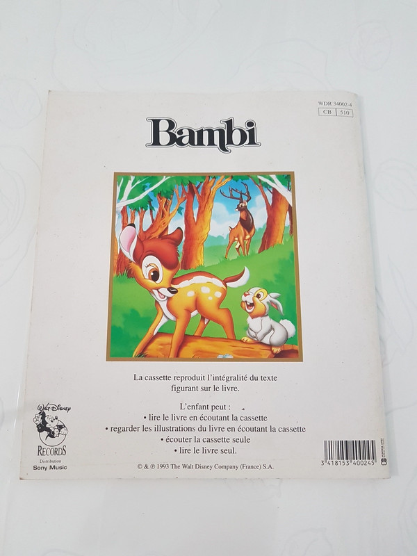 Livre Walt Disney bambi 2