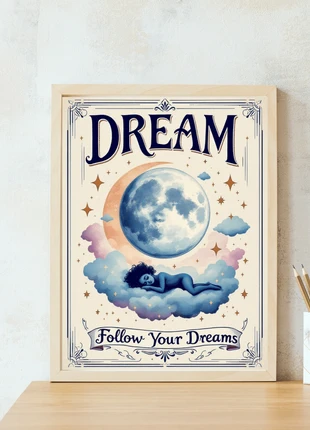 Cadre Art Déco Vintage Dream - Pour entrée Chambre Salon Véranda Bureau, brand: Art Vintage, condizioni: Nuovo senza cartellino, €13.00, €14.35 include la Protezione acquisti Pro