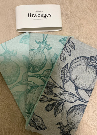 Lot trois torchons, marque: Linvosges, état: Neuf avec étiquette, 12,00 €, 13,30 € Protection acheteurs incluse