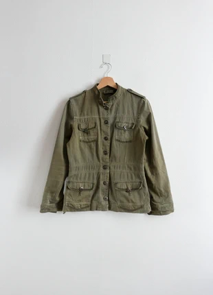Khaki jacket | Veste légère en coton kaki, marque: Vintage, état: Bon état, taille: S / 36 / 8, 12,00 €, 13,30 € Protection acheteurs (Pro) incluse