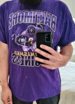 T-Shirt NFL Baltimore Ravens purple unfinished business L football américain USA 🏈, marca: NFL, estado: Muito bom, tamanho: L, €20.00, €21.70 inclui Proteção do Comprador