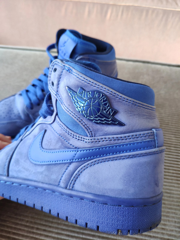 Nike wmns air jordan 1 retro high premium blue void hot sale