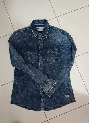 Denim camicia jeans, merk: Denim, staat: Heel goed, maat: M, € 10,00, € 11,20 inclusief Kopersbescherming