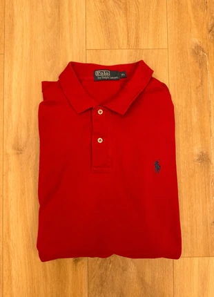 Polo Ralph Lauren XL rouge manche longue, merk: Ralph Lauren, staat: Heel goed, maat: XL, € 38,00, € 40,60 inclusief Kopersbescherming