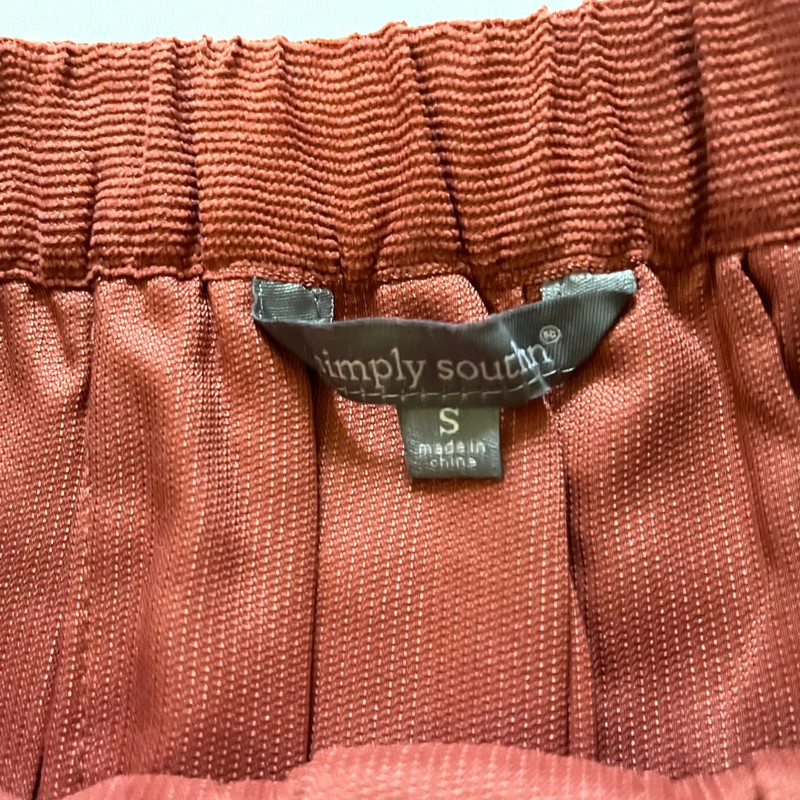 Orange pleated skirt 5