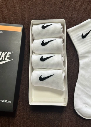 5 paires de chaussettes Nike mi-mollet pour hommes et femmes, blanches, neuves., brand: Nike, condition: New with tags, size: XL | 47–51, €15.62, €17.10 includes Buyer Protection