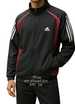 Veste Adidas vintage 2006 – noir, rouge et blanc – taille L, brand: adidas, condition: Very good, size: L, €29.99, €32.19 includes Buyer Protection