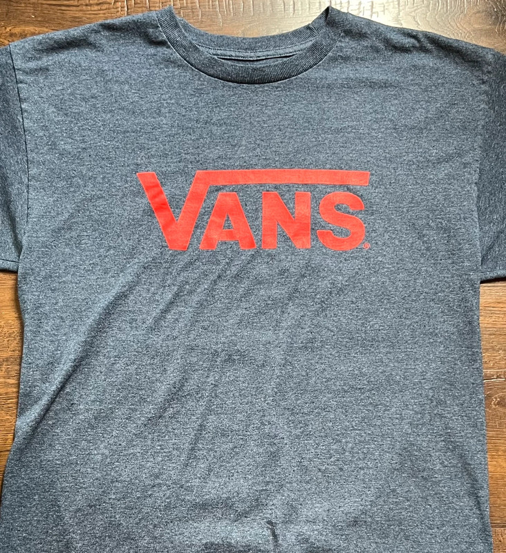 Grey and Red Vans T-Shirt 4