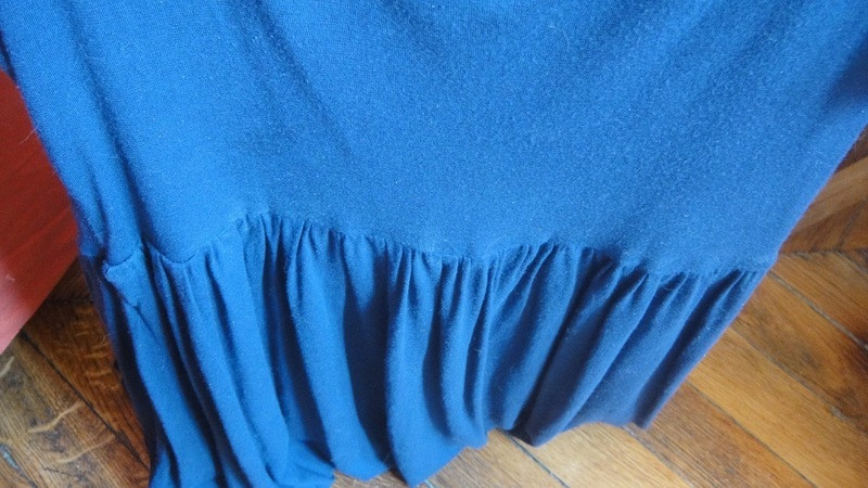 Robe plissée bleue 5
