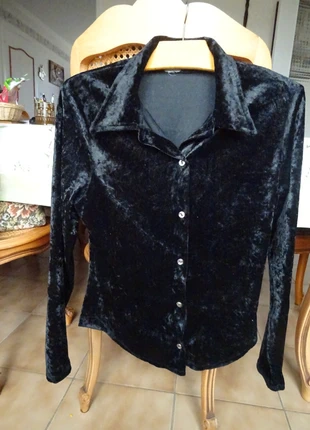 Chemisier noir T. 36, marque: Noir, état: Très bon état, taille: S / 36 / 8, 4,00 €, 4,90 € Protection acheteurs incluse