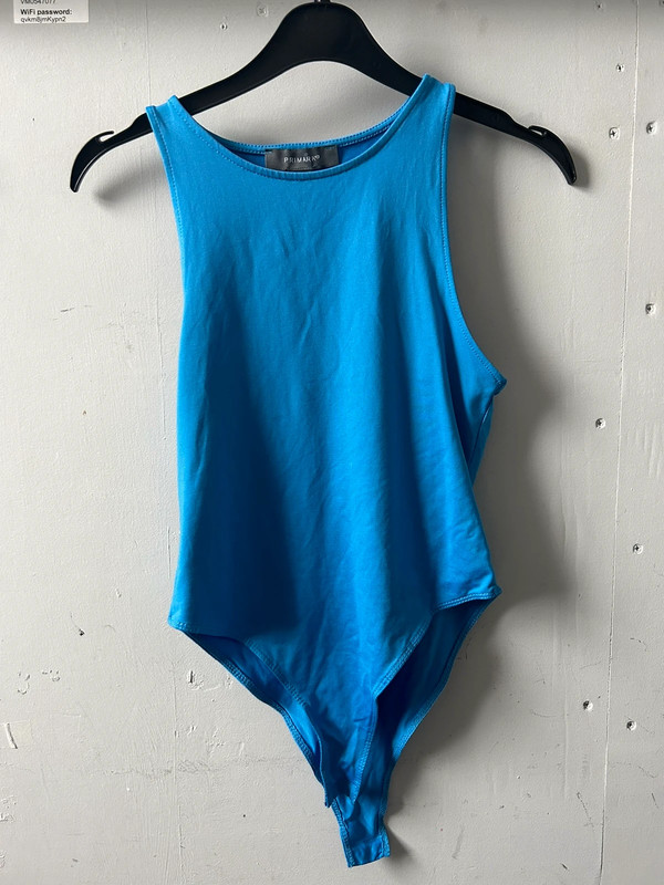 Primark Bodysuit in Blue Size Medium Worn once - Depop