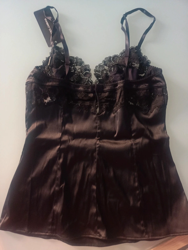 Top Canotta intimo Dolce e Gabbana nuova in raso di seta Vinted