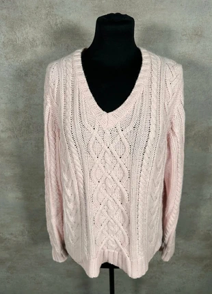 Pull Maille Torsadée Cable Knit Vintage St John's Bay rose clair epais taille XL, marca: Vintage Dressing, estado: Muito bom, tamanho: XL / 42 / 14, €10.00, €11.20 inclui Proteção do Comprador Pro