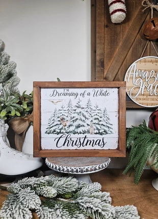 Cadre sign farmhouse en bois décoration saisonnière de Noël, marque: le comptoir farmhouse, état: Très bon état, 15,00 €, 16,45 € Protection acheteurs (Pro) incluse